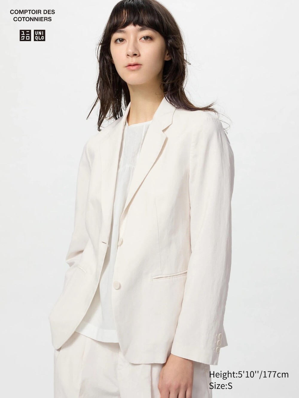 NWT Uniqlo x Comptoir Des Cotonniers Linen Blend Blazer